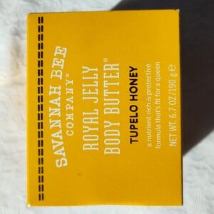 Savannah Bee Royal Jelly Body Butter Tupelo Honey Net Wt. 6.7 Oz. NWOT